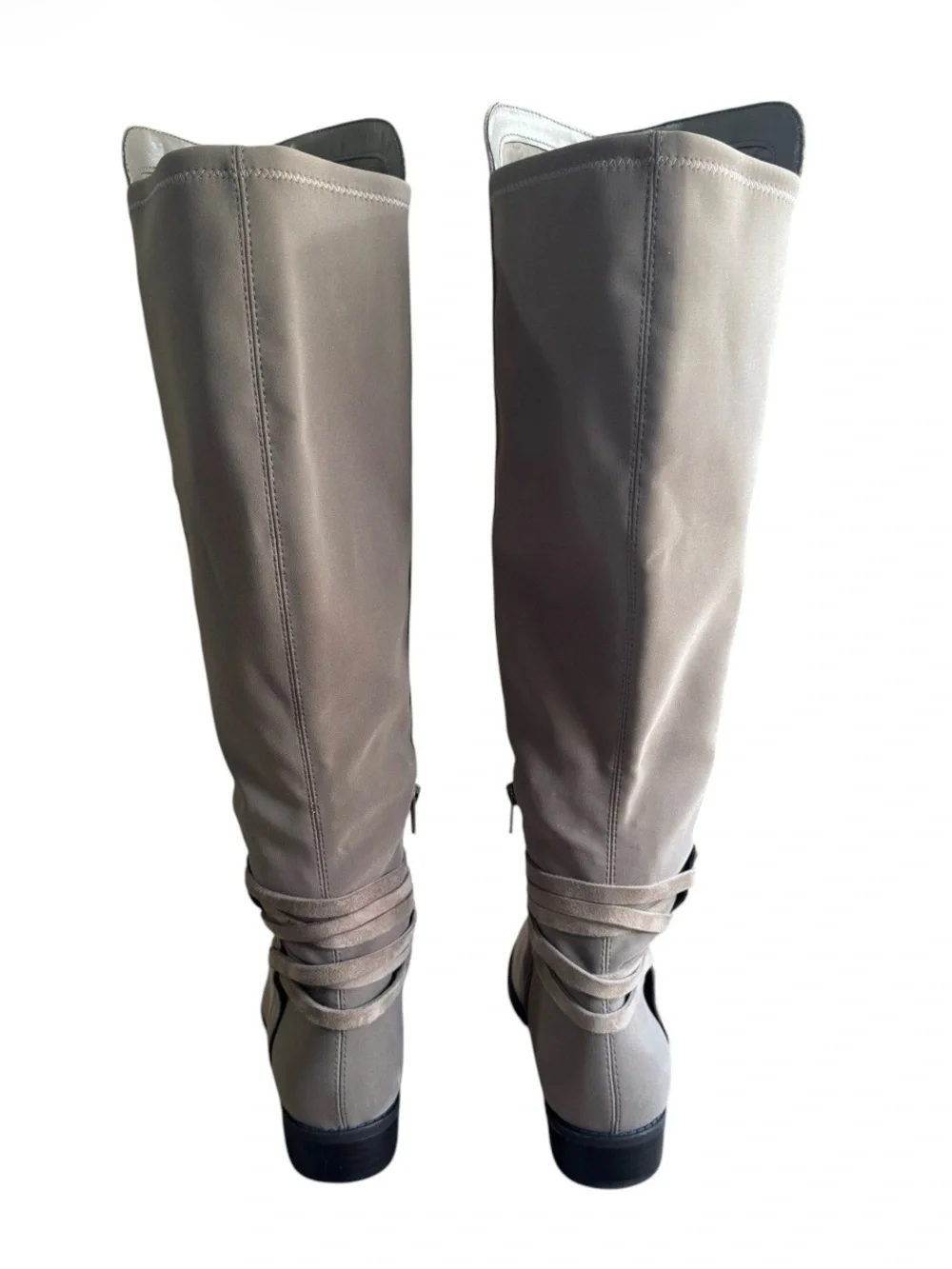 Vince Camuto Pauletta VC-Pauletta Knee High Boots Taupe Leather 7.5 W